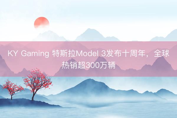 KY Gaming 特斯拉Model 3发布十周年，全球热销超300万辆