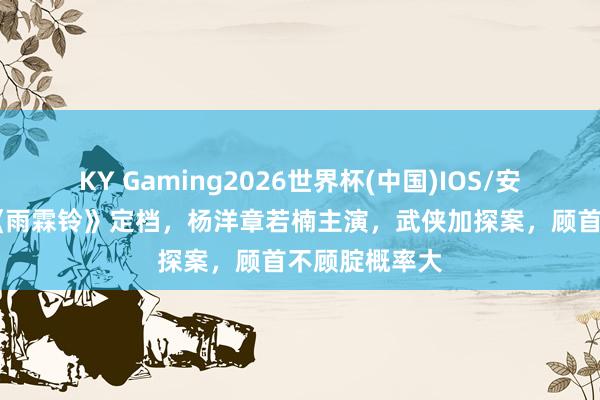 KY Gaming2026世界杯(中国)IOS/安卓官方下载 《雨霖铃》定档,杨洋章若楠主演,武侠加探案,顾首不顾腚概率大