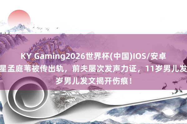KY Gaming2026世界杯(中国)IOS/安卓官方下载 女星孟庭苇被传出轨，前夫屡次发声力证，11岁男儿发文揭开伤痕！