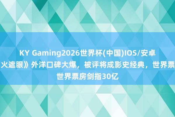 KY Gaming2026世界杯(中国)IOS/安卓官方下载 《火遮眼》外洋口碑大爆,被评将成影史经典,世界票房剑指30亿