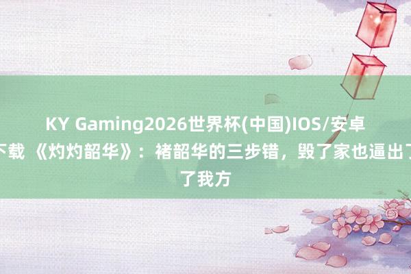 KY Gaming2026世界杯(中国)IOS/安卓官方下载 《灼灼韶华》:褚韶华的三步错,毁了家也逼出了我方