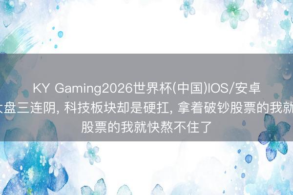 KY Gaming2026世界杯(中国)IOS/安卓官方下载 大盘三连阴, 科技板块却是硬扛, 拿着破钞股票的我就快熬不住了