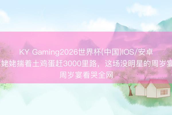KY Gaming2026世界杯(中国)IOS/安卓官方下载 姥姥揣着土鸡蛋赶3000里路，这场没明星的周岁宴看哭全网