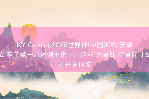 KY Gaming2026世界杯(中国)IOS/安卓官方下载 辛芷蕾一刀迷倒王家卫！这些‘大哥姨’年青时才是真顶流