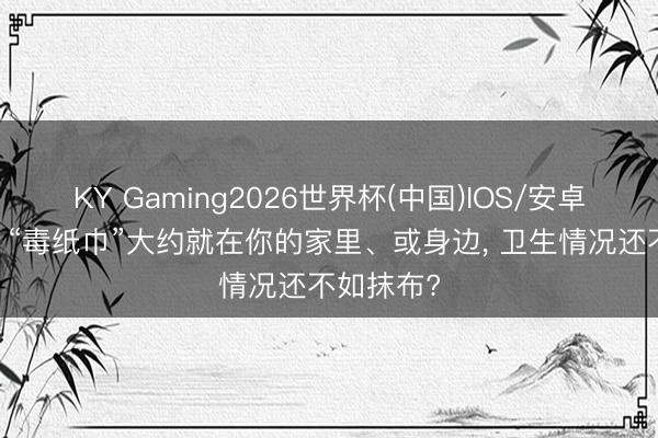 KY Gaming2026世界杯(中国)IOS/安卓官方下载 “毒纸巾”大约就在你的家里、或身边， 卫生情况还不如抹布?